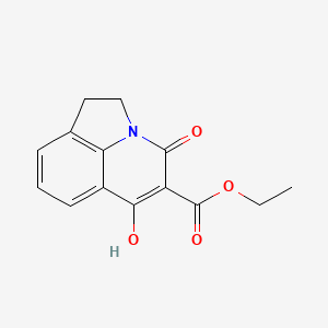 ethyl 6-hydroxy-4-oxo-1,2-dihydro-4H-pyrrolo[3,2,1-ij]quinoline-5-carboxylate