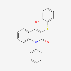 molecular formula C21H15NO2S B604352 4-Oxo-1-phenyl-3-(phenylsulfanyl)-1,4-dihydroquinolin-2-olate CAS No. 18693-16-8
