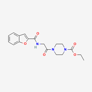 ethyl 4-[N-(1-benzofuran-2-ylcarbonyl)glycyl]-1-piperazinecarboxylate