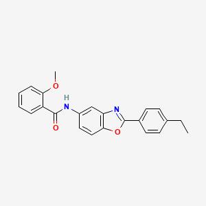 molecular formula C23H20N2O3 B6043581 N-[2-(4-ethylphenyl)-1,3-benzoxazol-5-yl]-2-methoxybenzamide 