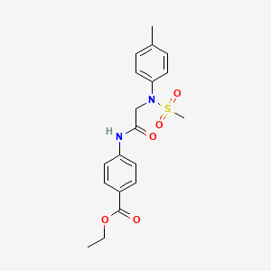 ethyl 4-{[N-(4-methylphenyl)-N-(methylsulfonyl)glycyl]amino}benzoate