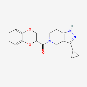 3-cyclopropyl-5-(2,3-dihydro-1,4-benzodioxin-2-ylcarbonyl)-4,5,6,7-tetrahydro-1H-pyrazolo[4,3-c]pyridine