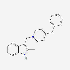 3-[(4-benzyl-1-piperidinyl)methyl]-2-methyl-1H-indole