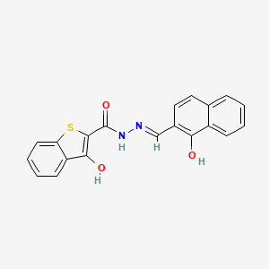 3-hydroxy-N'-[(1-hydroxy-2-naphthyl)methylene]-1-benzothiophene-2-carbohydrazide