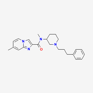 N,7-dimethyl-N-[1-(3-phenylpropyl)-3-piperidinyl]imidazo[1,2-a]pyridine-2-carboxamide