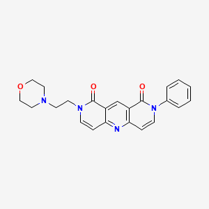 2-[2-(4-morpholinyl)ethyl]-8-phenylpyrido[4,3-b]-1,6-naphthyridine-1,9(2H,8H)-dione