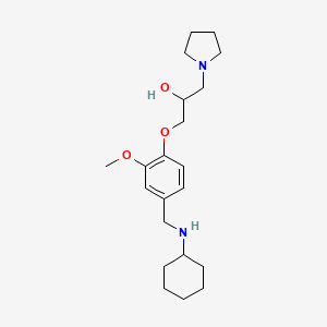 1-{4-[(cyclohexylamino)methyl]-2-methoxyphenoxy}-3-(1-pyrrolidinyl)-2-propanol
