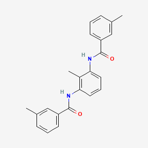 molecular formula C23H22N2O2 B6043724 N,N'-(2-methyl-1,3-phenylene)bis(3-methylbenzamide) 