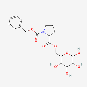 6-O-{1-[(benzyloxy)carbonyl]prolyl}hexopyranose