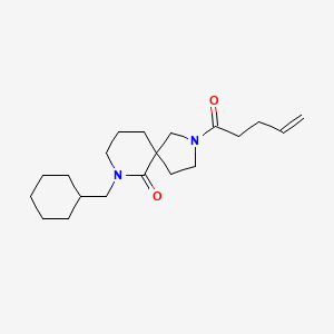 molecular formula C20H32N2O2 B6043875 7-(cyclohexylmethyl)-2-(4-pentenoyl)-2,7-diazaspiro[4.5]decan-6-one 