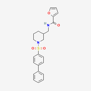 N-{[1-(4-biphenylylsulfonyl)-3-piperidinyl]methyl}-2-furamide