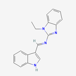 1-ethyl-N-[(E)-1H-indol-3-ylmethylidene]-1H-benzimidazol-2-amine