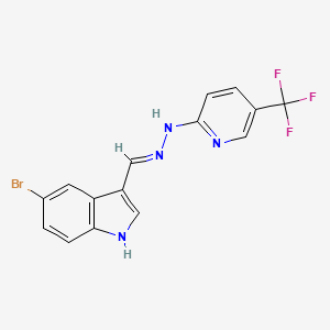 5-bromo-1H-indole-3-carbaldehyde [5-(trifluoromethyl)-2-pyridinyl]hydrazone
