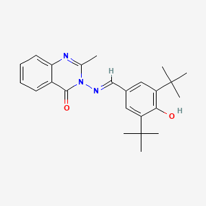 3-[(3,5-ditert-butyl-4-hydroxybenzylidene)amino]-2-methyl-4(3H)-quinazolinone