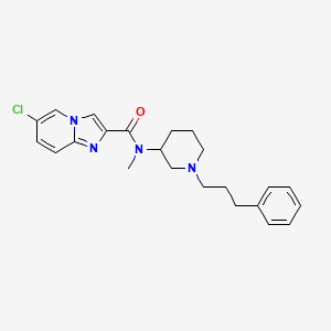 molecular formula C23H27ClN4O B6043994 6-chloro-N-methyl-N-[1-(3-phenylpropyl)-3-piperidinyl]imidazo[1,2-a]pyridine-2-carboxamide 