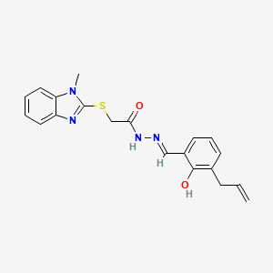 N'-(3-allyl-2-hydroxybenzylidene)-2-[(1-methyl-1H-benzimidazol-2-yl)sulfanyl]acetohydrazide