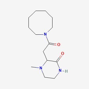 3-[2-(1-azocanyl)-2-oxoethyl]-4-methyl-2-piperazinone