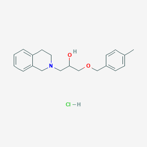 molecular formula C20H26ClNO2 B6044048 1-(3,4-dihydro-2(1H)-isoquinolinyl)-3-[(4-methylbenzyl)oxy]-2-propanol hydrochloride 