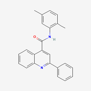 molecular formula C24H20N2O B6044100 N-(2,5-dimethylphenyl)-2-phenyl-4-quinolinecarboxamide 