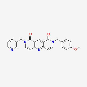 2-(4-methoxybenzyl)-8-(3-pyridinylmethyl)pyrido[4,3-b]-1,6-naphthyridine-1,9(2H,8H)-dione