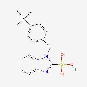 molecular formula C18H20N2O3S B6044152 1-(4-tert-butylbenzyl)-1H-benzimidazole-2-sulfonic acid 