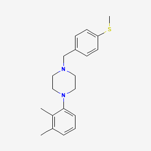 1-(2,3-dimethylphenyl)-4-[4-(methylthio)benzyl]piperazine