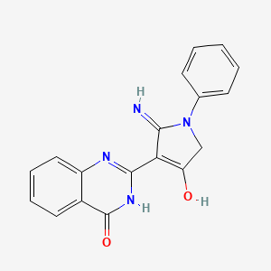 2-(2-amino-4-oxo-1-phenyl-4,5-dihydro-1H-pyrrol-3-yl)-4(3H)-quinazolinone