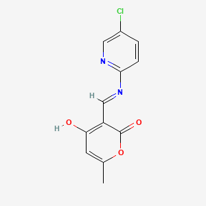 (Z)-3-(((5-chloropyridin-2-yl)amino)methylene)-6-methyl-2H-pyran-2,4(3H)-dione
