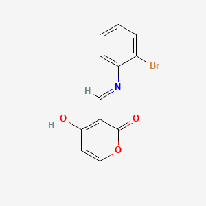 3-[(2-bromoanilino)methylene]-6-methyl-2H-pyran-2,4(3H)-dione