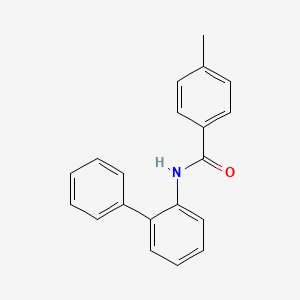 molecular formula C20H17NO B6044310 N-2-biphenylyl-4-methylbenzamide 