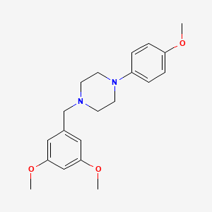 molecular formula C20H26N2O3 B6044367 1-(3,5-dimethoxybenzyl)-4-(4-methoxyphenyl)piperazine 