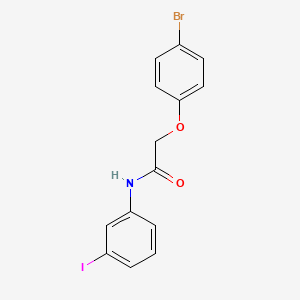 molecular formula C14H11BrINO2 B6044397 2-(4-bromophenoxy)-N-(3-iodophenyl)acetamide 