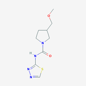 3-(methoxymethyl)-N-1,3,4-thiadiazol-2-yl-1-pyrrolidinecarboxamide