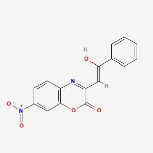 (3Z)-7-Nitro-3-(2-oxo-2-phenylethylidene)-3,4-dihydro-2H-1,4-benzoxazin-2-one