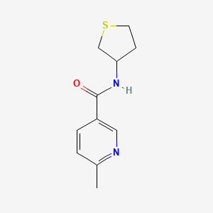 molecular formula C11H14N2OS B6044420 6-methyl-N-(tetrahydro-3-thienyl)nicotinamide trifluoroacetate 