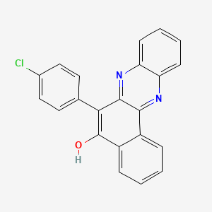molecular formula C22H13ClN2O B604453 6-(4-Chlorophenyl)benzo[a]phenazin-5-ol CAS No. 294649-97-1