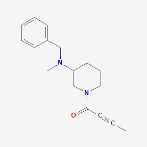 molecular formula C17H22N2O B6044532 N-benzyl-1-(2-butynoyl)-N-methyl-3-piperidinamine 