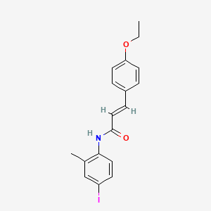 molecular formula C18H18INO2 B6044559 3-(4-ethoxyphenyl)-N-(4-iodo-2-methylphenyl)acrylamide 