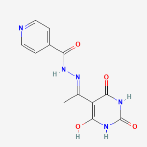 N'-[1-(2,4,6-trioxotetrahydropyrimidin-5(2H)-ylidene)ethyl]pyridine-4-carbohydrazide