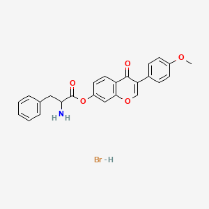 3-(4-methoxyphenyl)-4-oxo-4H-chromen-7-yl phenylalaninate hydrobromide