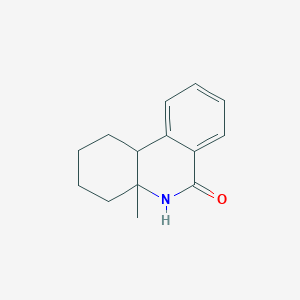 molecular formula C14H17NO B6044836 4a-methyl-1,3,4,4a,5,10b-hexahydrophenanthridin-6(2H)-one 