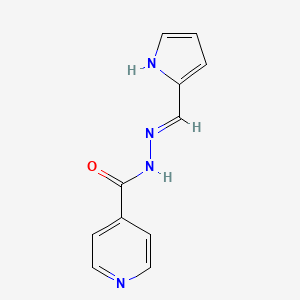 molecular formula C11H10N4O B604488 N'-(1H-Pyrrol-2-ylmethylene)isonicotinohydrazide CAS No. 10344-21-5