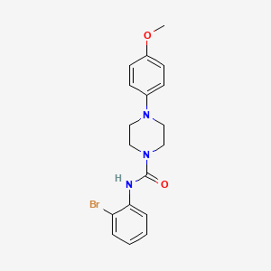 molecular formula C18H20BrN3O2 B6044901 N-(2-bromophenyl)-4-(4-methoxyphenyl)-1-piperazinecarboxamide 
