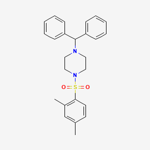 molecular formula C25H28N2O2S B6044959 1-[(2,4-dimethylphenyl)sulfonyl]-4-(diphenylmethyl)piperazine 