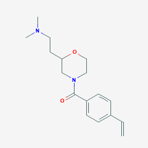 molecular formula C17H24N2O2 B6044975 N,N-dimethyl-2-[4-(4-vinylbenzoyl)-2-morpholinyl]ethanamine 