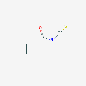 molecular formula C6H7NOS B060450 Cyclobutanecarbonyl isothiocyanate CAS No. 161063-30-5