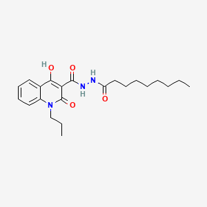 4-hydroxy-N'-nonanoyl-2-oxo-1-propyl-1,2-dihydro-3-quinolinecarbohydrazide