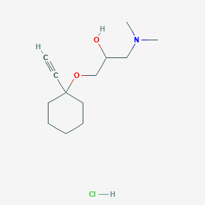 molecular formula C13H24ClNO2 B6045219 1-(dimethylamino)-3-[(1-ethynylcyclohexyl)oxy]-2-propanol hydrochloride 