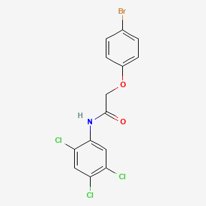 molecular formula C14H9BrCl3NO2 B6045227 2-(4-bromophenoxy)-N-(2,4,5-trichlorophenyl)acetamide 