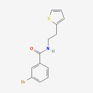 molecular formula C13H12BrNOS B6045232 3-bromo-N-[2-(2-thienyl)ethyl]benzamide 